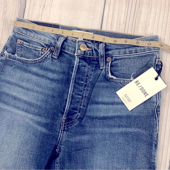 NWT RE/DONE 90's High Rise Ankle Crop Jeans Sz 26 - Picture 12 of 16